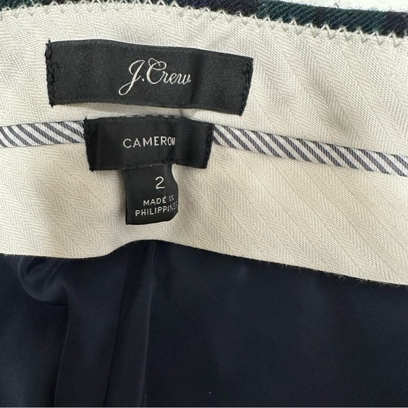 J. Crew Cameron slim pant in Black Watch tartan stretch wool, size 2 - Picture 7 of 10